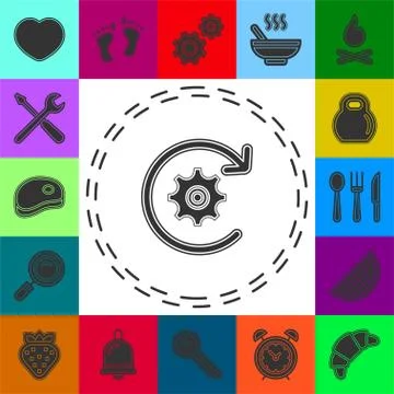 Workflow icon. Simple element Stock Illustration