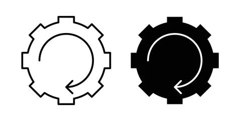 Workflow icon symbol. Flat Vector illustration 스톡 일러스트