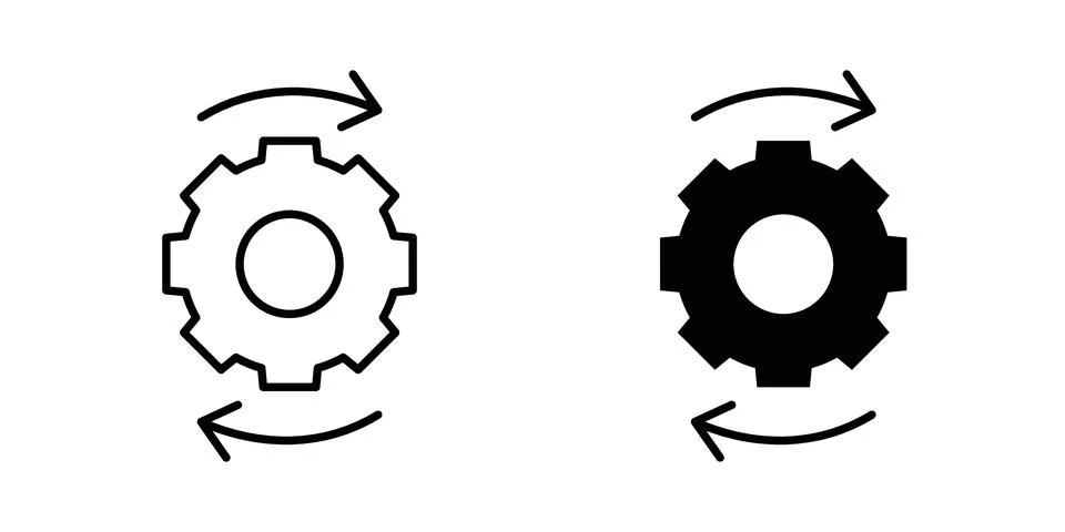 Workflow icon vector design illustrations 스톡 일러스트