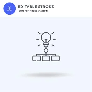 Workflow icon vector, filled flat sign, solid pictogram isolated on white, logo Stock Illustration