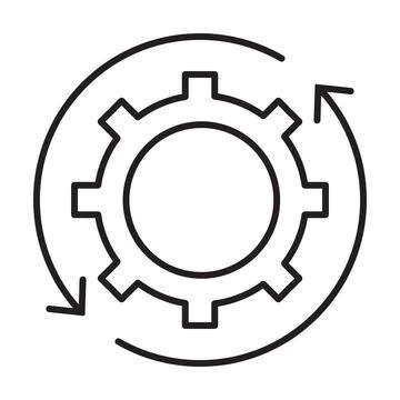 Workflow icon vector for graphic design, logo, web site, social media, mobile Stock Illustration