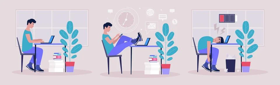 Workflow Stock Illustration