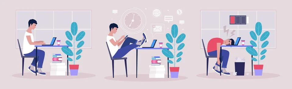 Workflow Stock Illustration