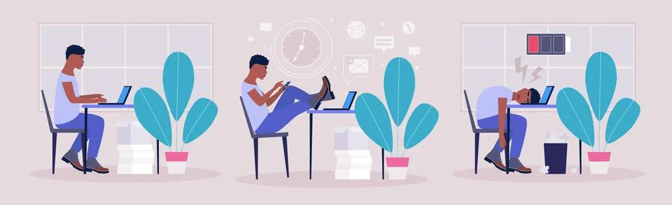 Workflow Stock Illustration