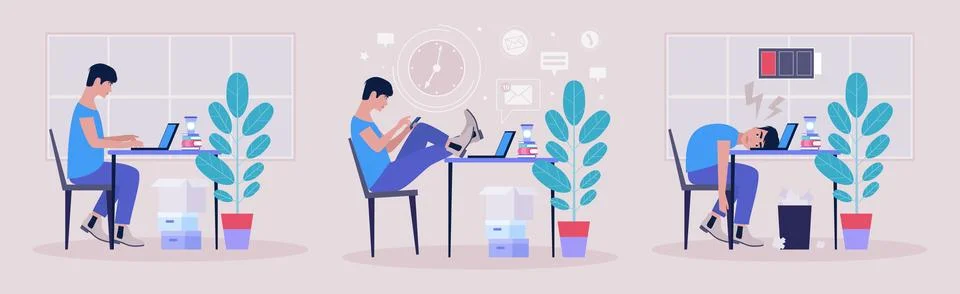 Workflow Stock Illustration