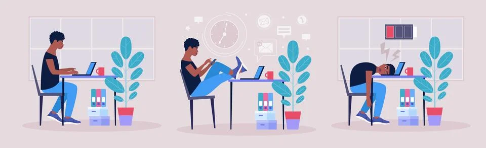 Workflow Stock Illustration