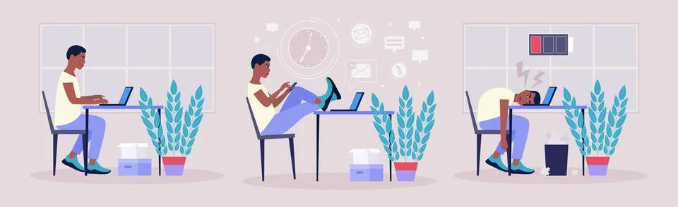 Workflow Stock Illustration
