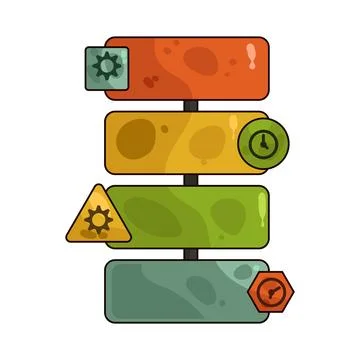 Workflow illustration Stock Illustration