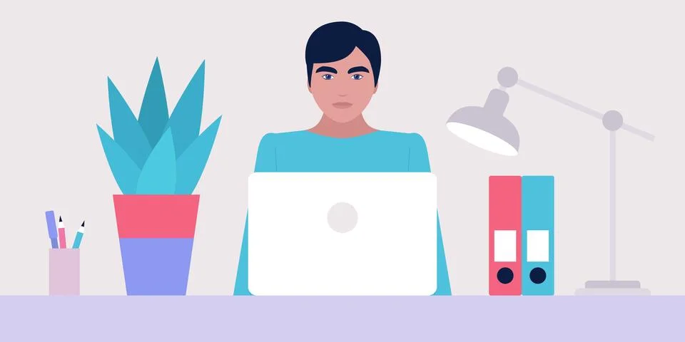 Workflow illustration Stock Illustration