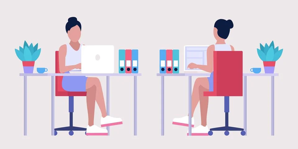 Workflow illustration Stock Illustration