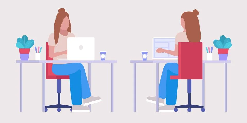 Workflow illustration Stock Illustration