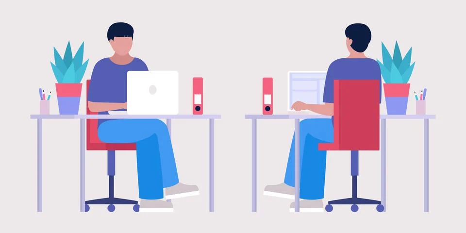 Workflow illustration Stock Illustration