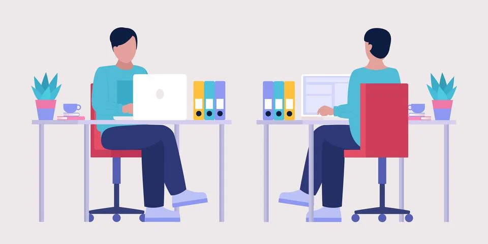 Workflow illustration Stock Illustration