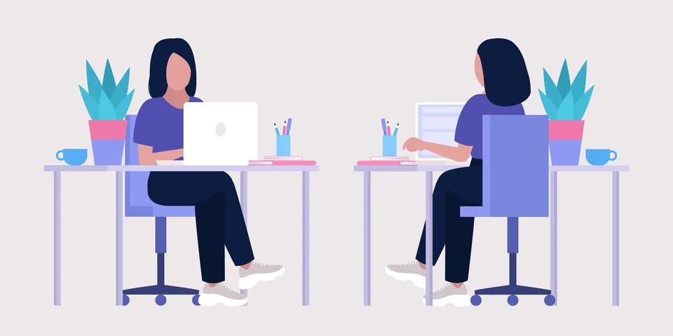 Workflow illustration Stock Illustration