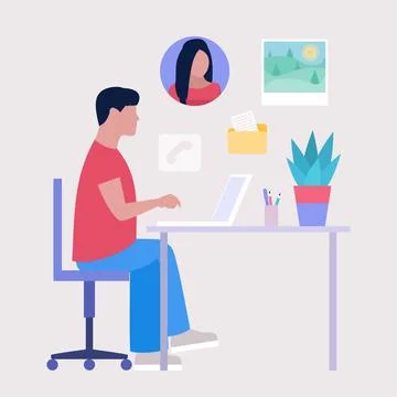 Workflow illustration Stock Illustration