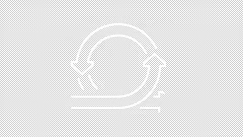 Workflow improvement methods white line animation set Stock Footage 346719106