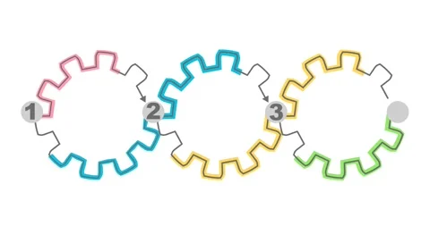 Workflow layout or process diagram. Business data visualization. Stock Footage 311534353
