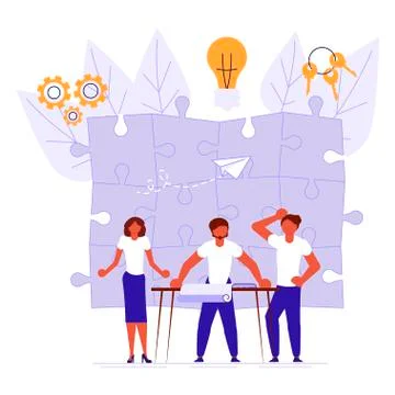 Workflow management concept Illustrazione stock