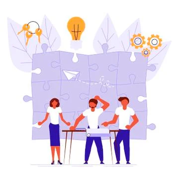 Workflow management concept 스톡 일러스트