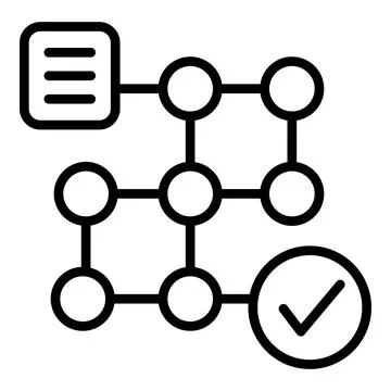 Workflow manager icon outline vector. Work system Illustrazione stock