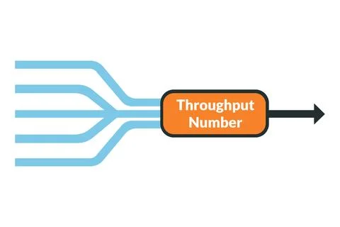 Workflow merging branches into single constrained stage for analysis Stock Illustration