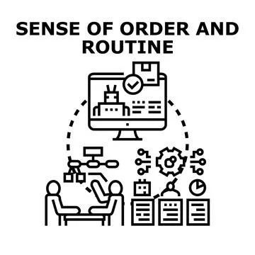 Workflow optimization implementing automation and robotic process Stock Illustration