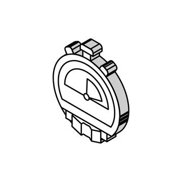 Workflow optimization manufacturing engineer isometric icon vector illustration Stock Illustration