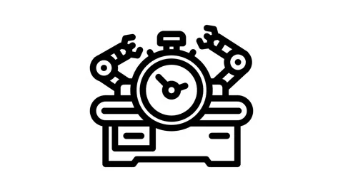 Workflow optimization manufacturing engineer line icon animation Stock Footage 326762455