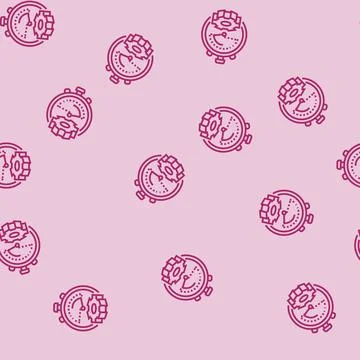 Workflow optimization manufacturing engineer line seamless pattern Stock Illustration