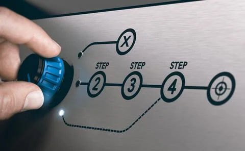 Workflow optimization. Skipping steps. Stock Photos