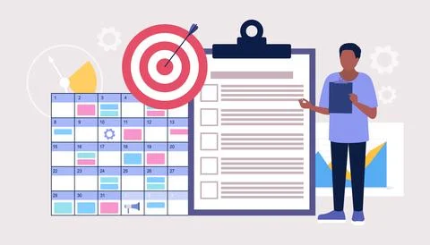 Workflow organization Stock Illustration