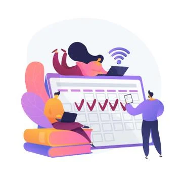 Workflow organization vector concept metaphor Illustrazione stock