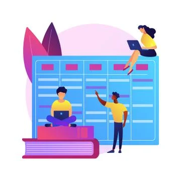 Workflow organization vector concept metaphor Illustrazione stock