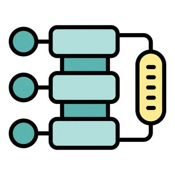 Workflow organizational icon vector flat Ilustración de archivo