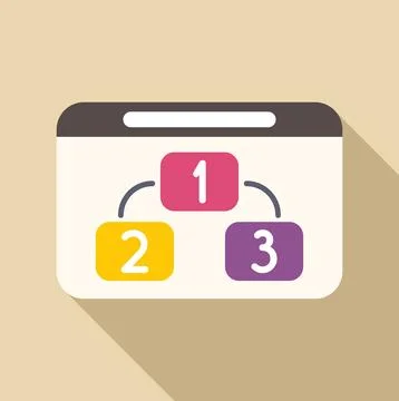 Workflow organizing steps with priority infographic diagram 스톡 일러스트