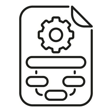 Workflow planning document showing process flow diagram Stock Illustration