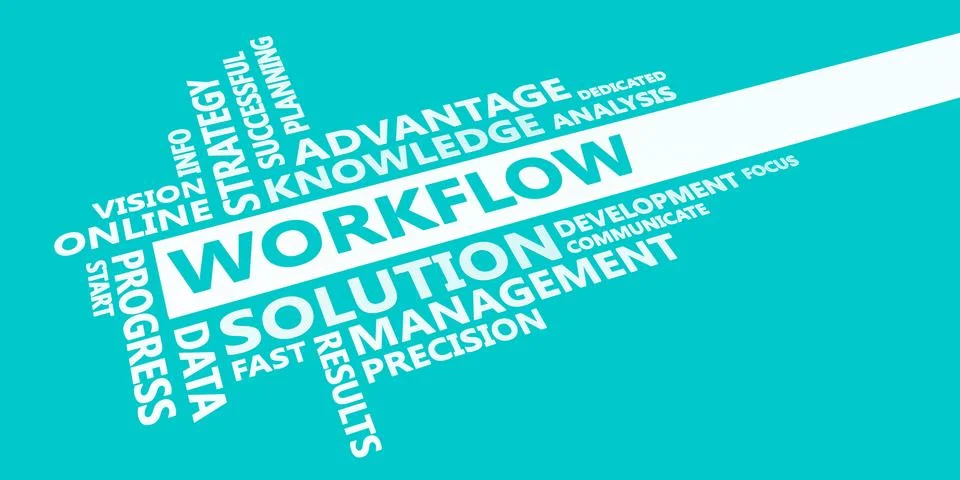 Workflow Presentation Background Stock Illustration