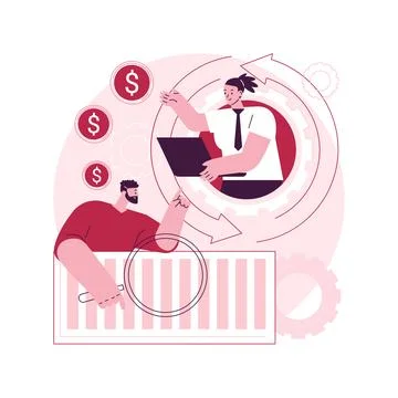 Workflow process abstract concept vector illustration. Stock Illustration