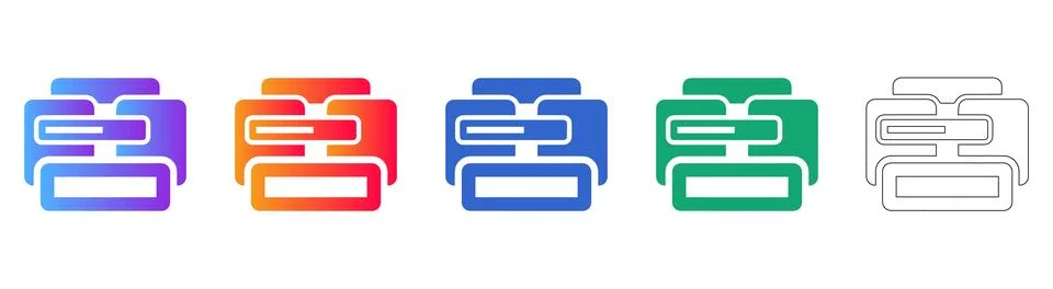 Workflow Process Flowchart Icon Set イラスト素材