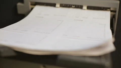 Workflow of professional equipment in printing Stock Footage 89654392