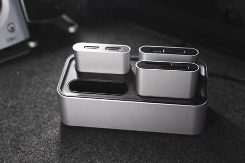 Workflow station dock. Stock Photos