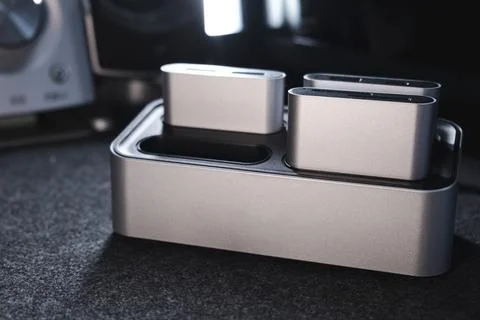 Workflow station dock. Stock Photos