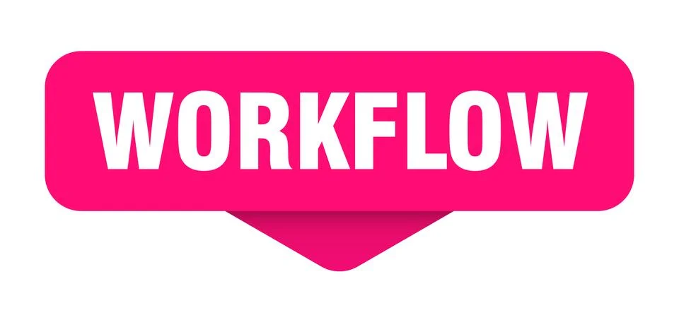 Workflow sticker. workflow sign on transparent background Stockillustratie