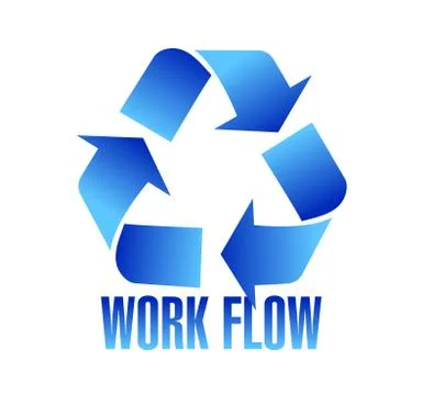 Workflow symbol illustration design over a white background Stock Illustration