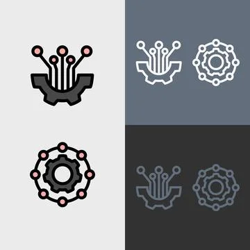 Workflow symbol -Workflow and project management icon Stock-Illustration
