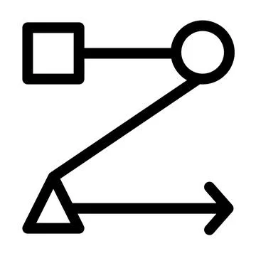 Workflow symbol -Workflow and project management icon Stock Illustration