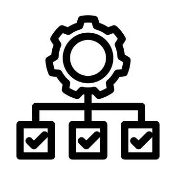 Workflow symbol -Workflow and project management icon 스톡 일러스트
