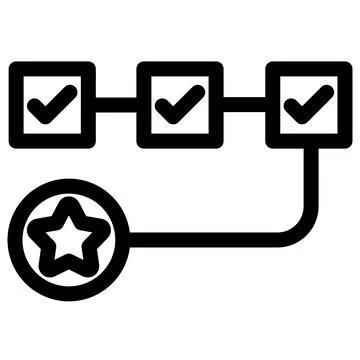 Workflow symbol -Workflow and project management icon Stock Illustration