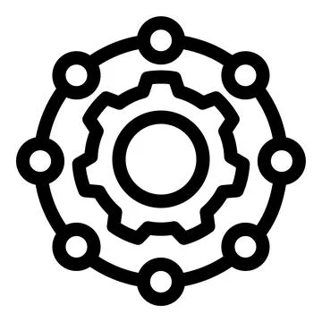 Workflow symbol -Workflow and project management icon 스톡 일러스트