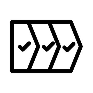 Workflow symbol -Workflow and project management icon Stock Illustration